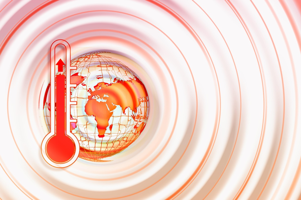 Heatwave across Europe caused by climate change