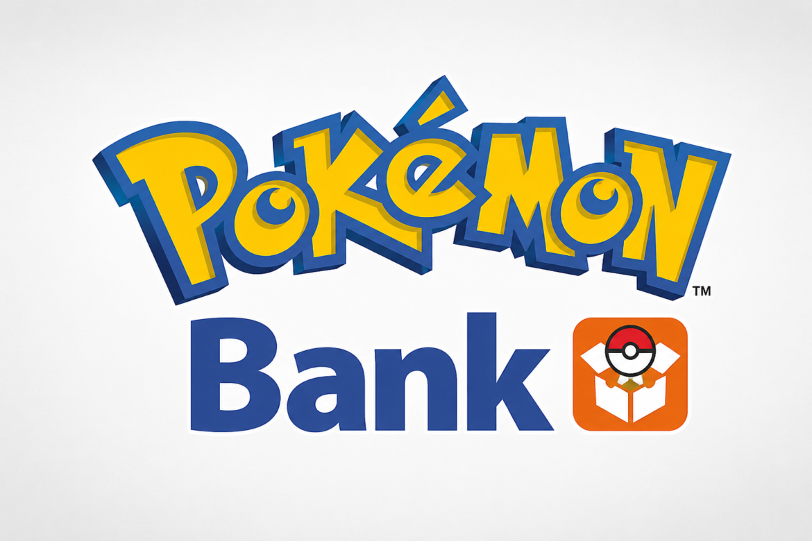 Pokémon Bank logo and Pokémon storage icon
